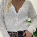 cardigan con bottoni glitter